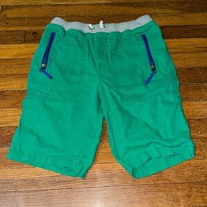 Mini Boden Primary Green Shorts with Gray Trim, Pull On, Sz 11 Yrs